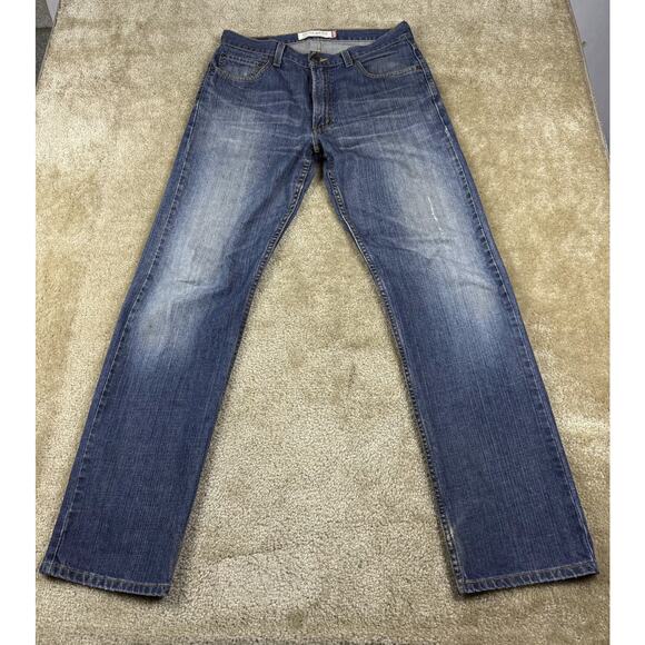 Levi's 505 Jeans Size 34x34 Mens Straight Leg Mid Rise Blue Denim Vtg B326